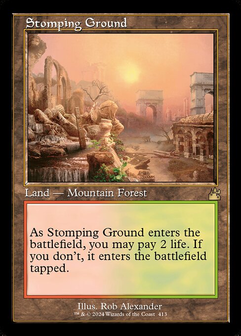 Stomping Ground - Ravnica Remastered Rare Card