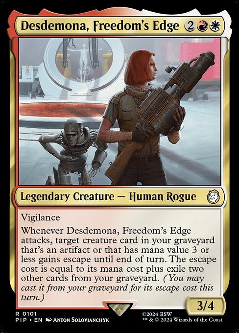 Desdemona, Freedom's Edge - Fallout Rare Card