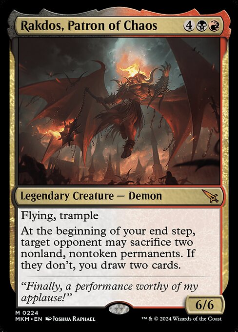 Rakdos, Patron of Chaos - Murders at Karlov Manor Mythic Card