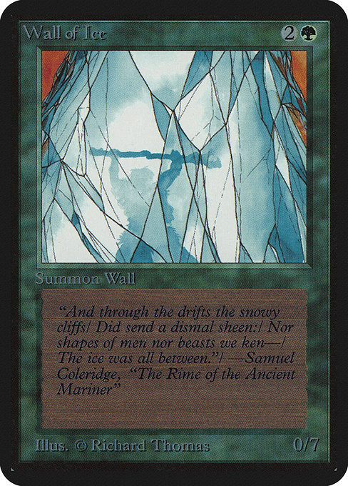 Wall of Ice - Limited Edition Alpha Uncommon Card