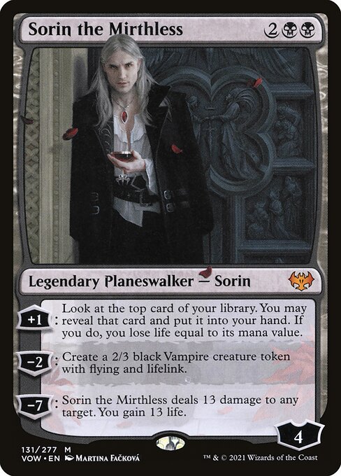 Sorin the Mirthless - Innistrad: Crimson Vow Mythic Card