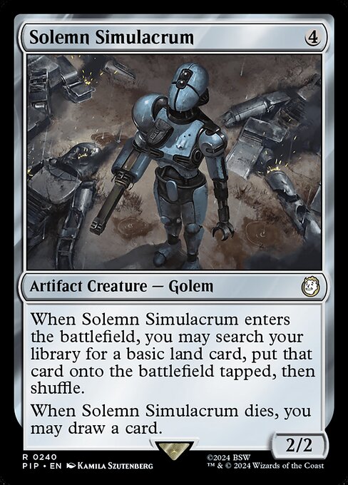 Solemn Simulacrum - Fallout Rare Card