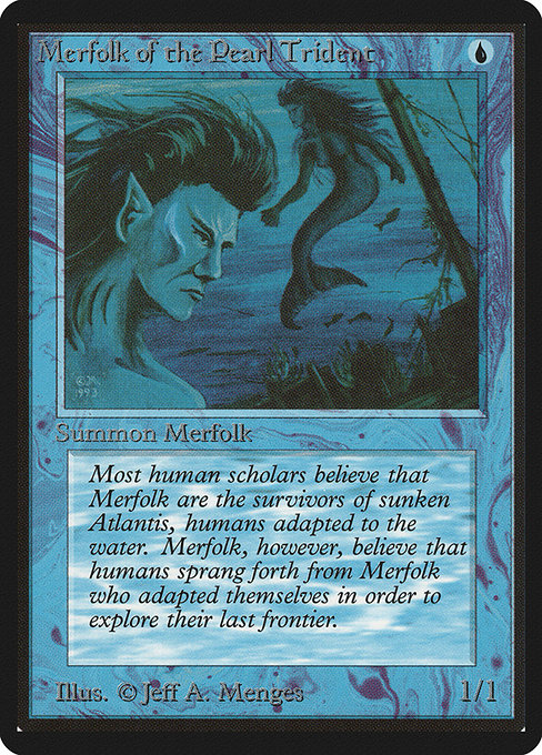 Merfolk of the Pearl Trident - Limited Edition Beta Common Card