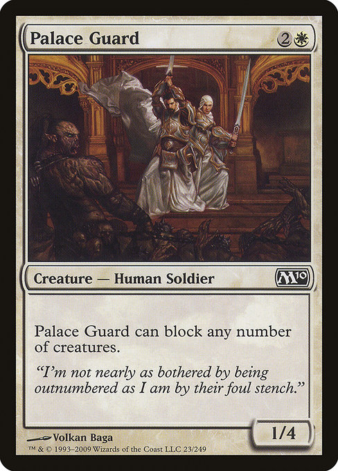 Palace Guard - Magic 2010 Common Card
