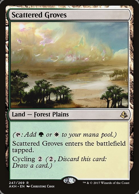 Scattered Groves - Amonkhet Rare Card