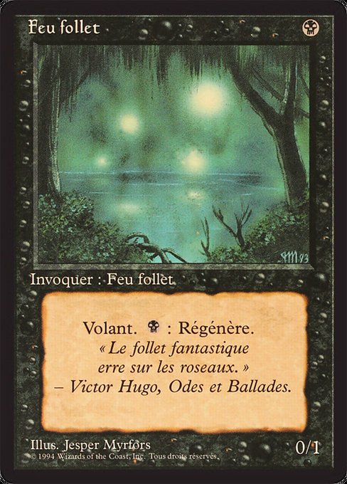 Will-o'-the-Wisp - Foreign Black Border Rare Card