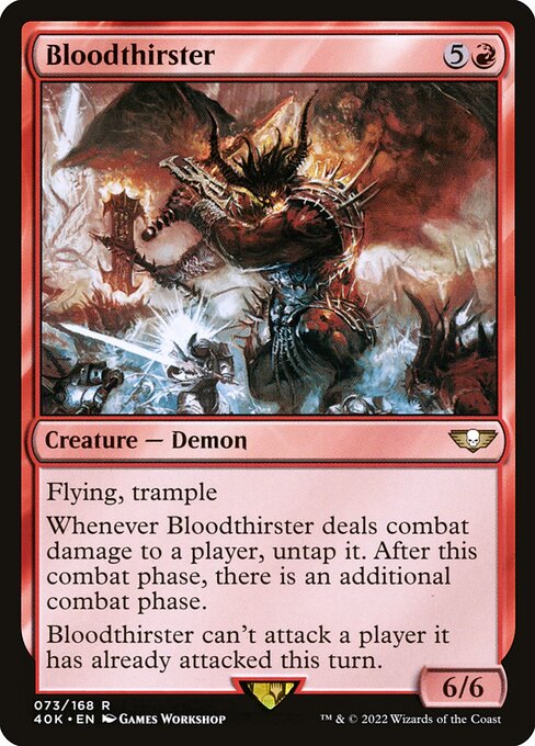 Bloodthirster - Warhammer 40,000 Commander Rare Card