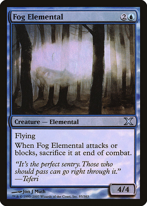 Fog Elemental - Tenth Edition Uncommon Card