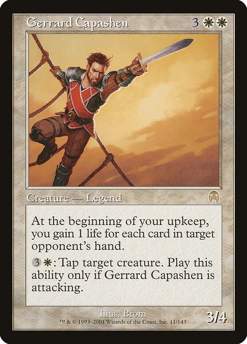 Gerrard Capashen - Apocalypse Rare Card