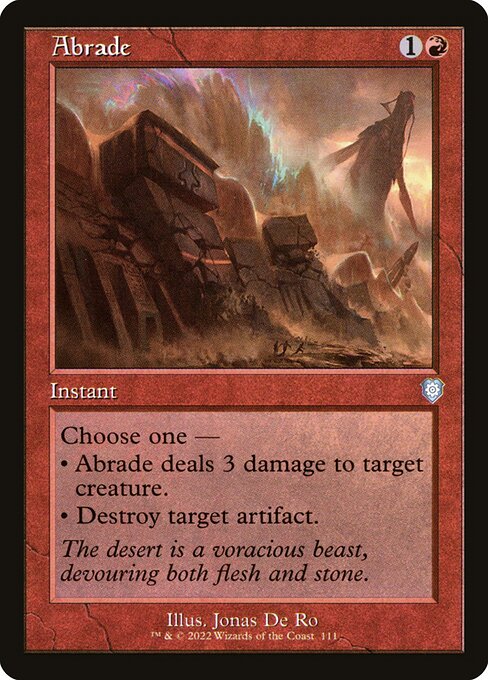 Abrade - The Brothers' War Commander Uncommon Card