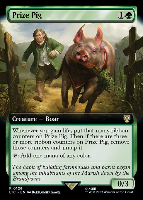 Prize Pig - Tales of Middle-earth Commander Rare Card