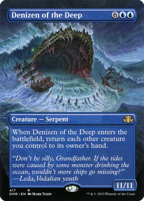 Denizen of the Deep - Dominaria Remastered Rare Card