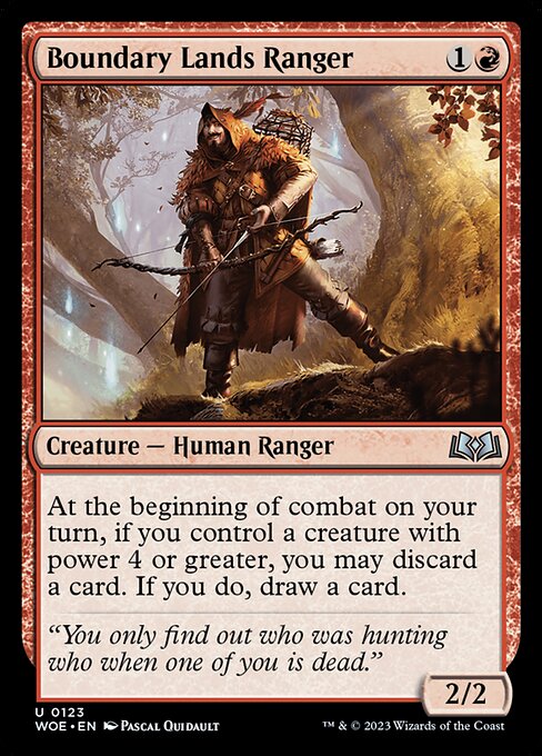 Boundary Lands Ranger - Wilds of Eldraine Uncommon Card