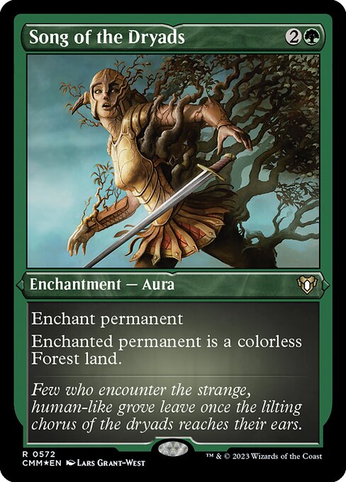 Song of the Dryads - Commander Masters Rare Card