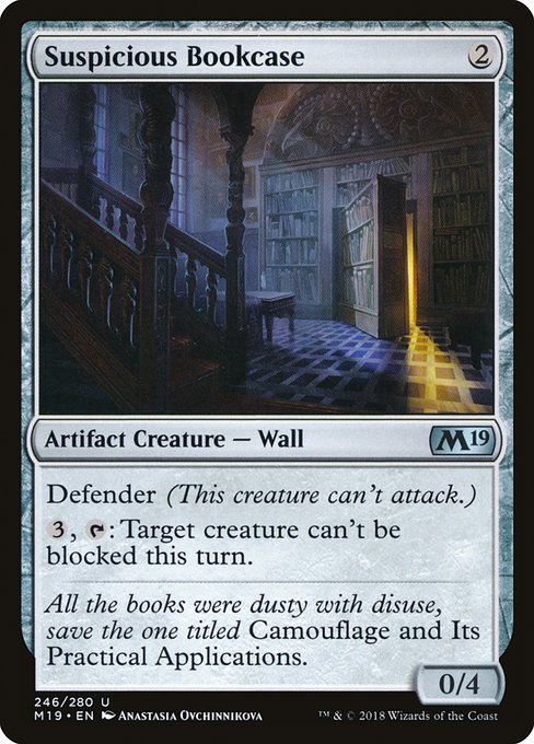 Suspicious Bookcase - Core Set 2019 Uncommon Card