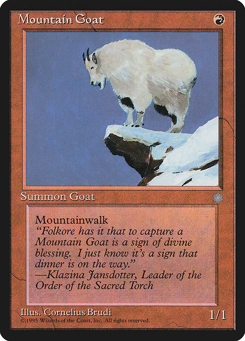 Mountain Goat - Ice Age Common Card