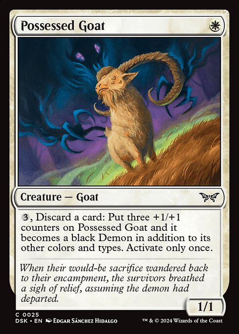 Possessed Goat - Duskmourn: House of Horror Common Card
