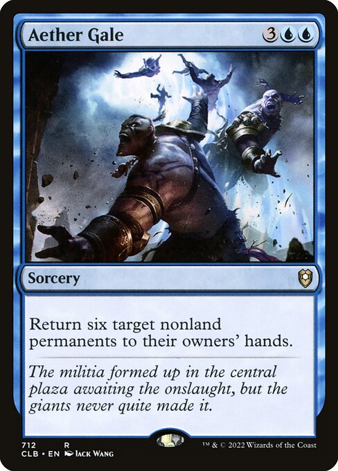 Aether Gale - Commander Legends: Battle for Baldur's Gate Rare Card