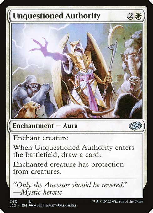 Unquestioned Authority - Jumpstart 2022 Uncommon Card