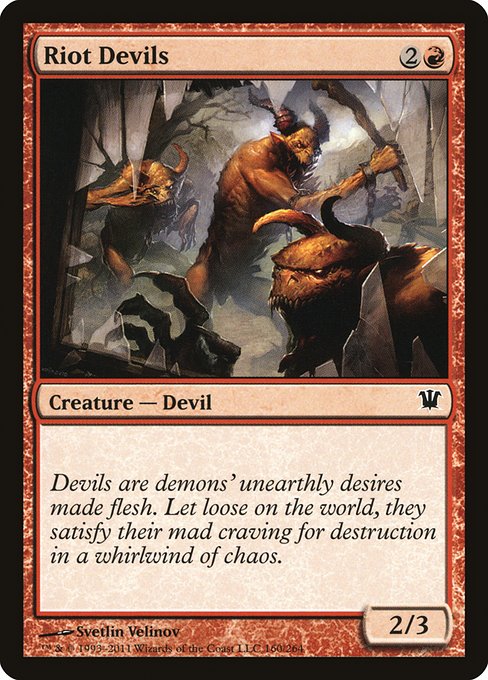 Riot Devils - Innistrad Common Card