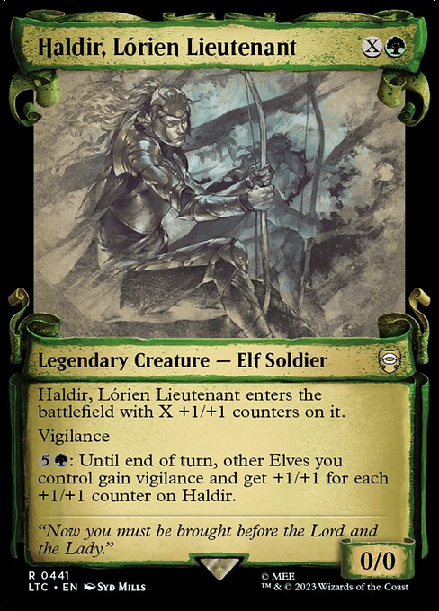 Haldir, Lórien Lieutenant - Tales of Middle-earth Commander Rare Card
