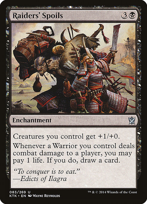 Raiders' Spoils - Khans of Tarkir Uncommon Card