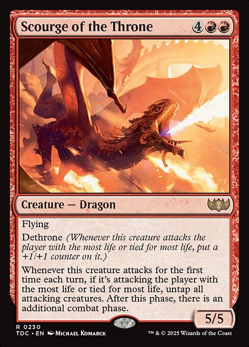 Scourge of the Throne - Tarkir: Dragonstorm Commander Rare Card