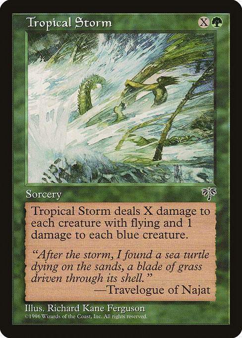 Tropical Storm - Mirage Uncommon Card
