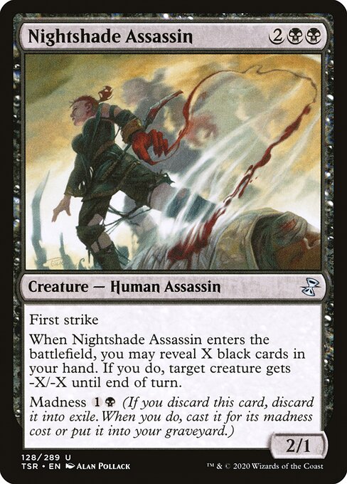 Nightshade Assassin - Time Spiral Remastered Uncommon Card