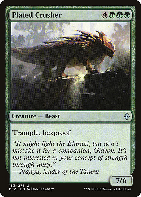 Plated Crusher - Battle for Zendikar Uncommon Card