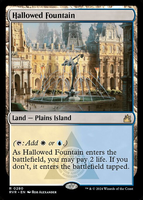 Hallowed Fountain - Ravnica Remastered Rare Card