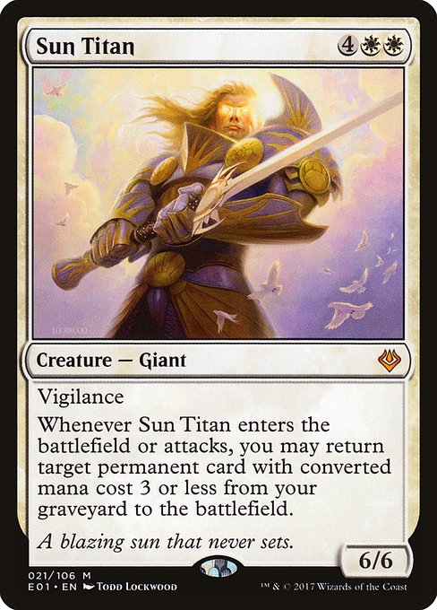 Sun Titan - Archenemy: Nicol Bolas Mythic Card