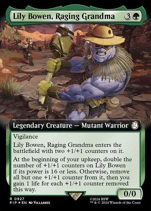 Lily Bowen, Raging Grandma - Fallout Rare Card