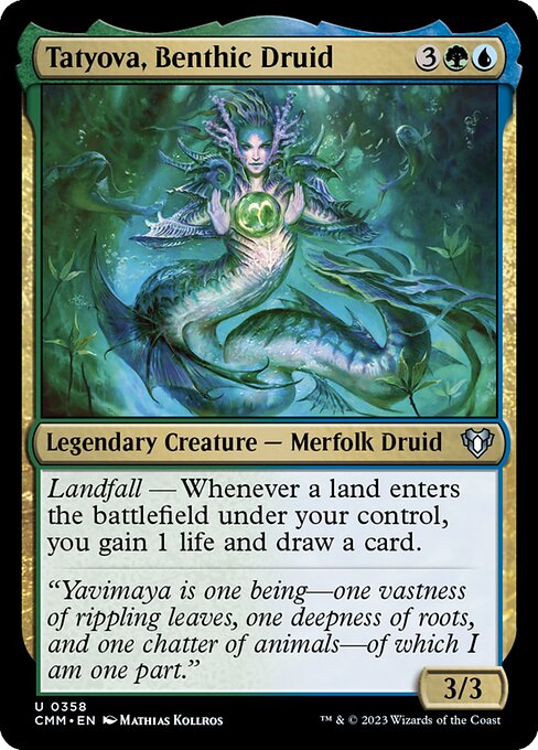 Tatyova, Benthic Druid - Commander Masters Uncommon Card