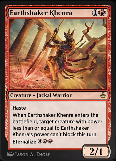Earthshaker Khenra - Amonkhet Remastered Rare Card