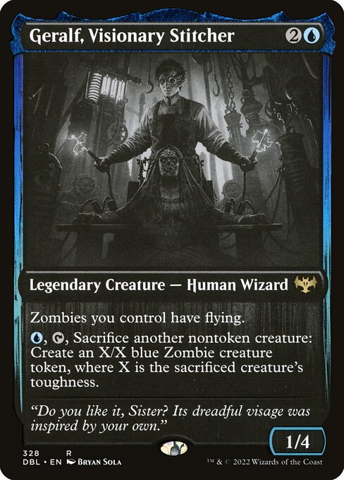 Geralf, Visionary Stitcher - Innistrad: Double Feature Rare Card