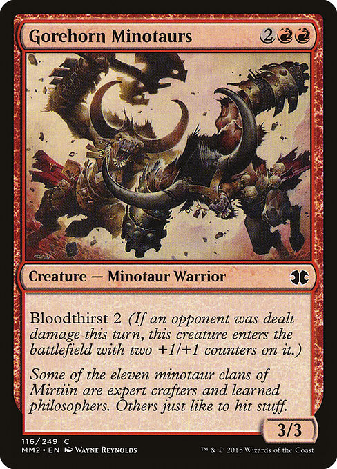 Gorehorn Minotaurs - Modern Masters 2015 Common Card