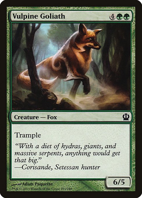 Vulpine Goliath - Theros Common Card