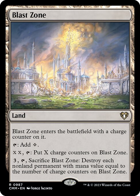 Blast Zone - Commander Masters Rare Card