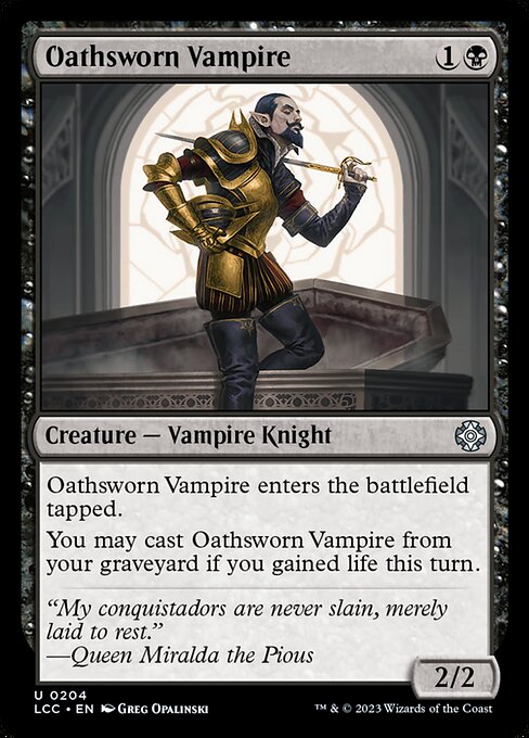Oathsworn Vampire - The Lost Caverns of Ixalan Commander Uncommon Card