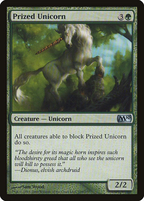 Prized Unicorn - Magic 2010 Uncommon Card