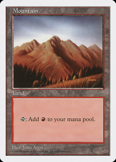 Mountain - Fifth Edition Common Card