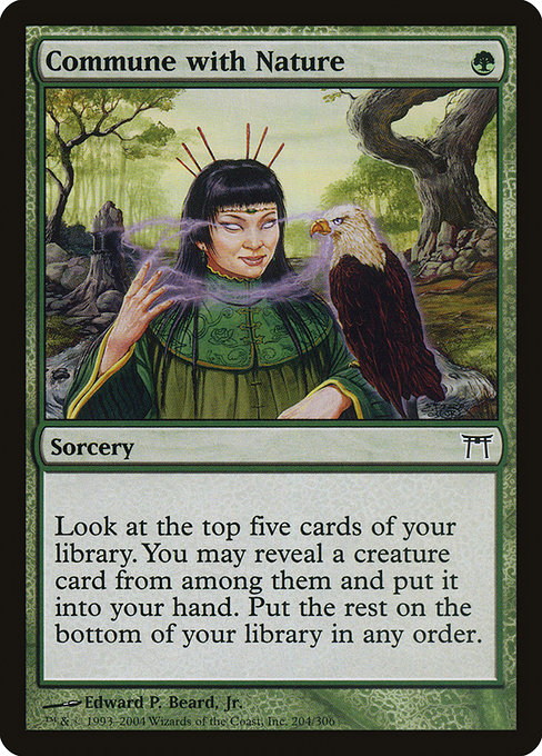 Commune with Nature - Champions of Kamigawa Common Card