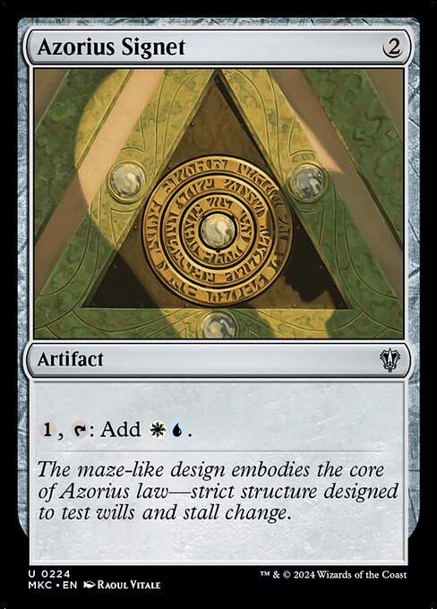 Azorius Signet - Murders at Karlov Manor Commander Uncommon Card