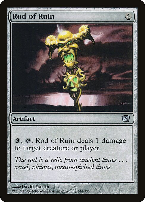 Rod of Ruin - Eighth Edition Uncommon Card