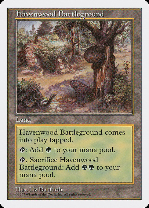 Havenwood Battleground - Fifth Edition Uncommon Card