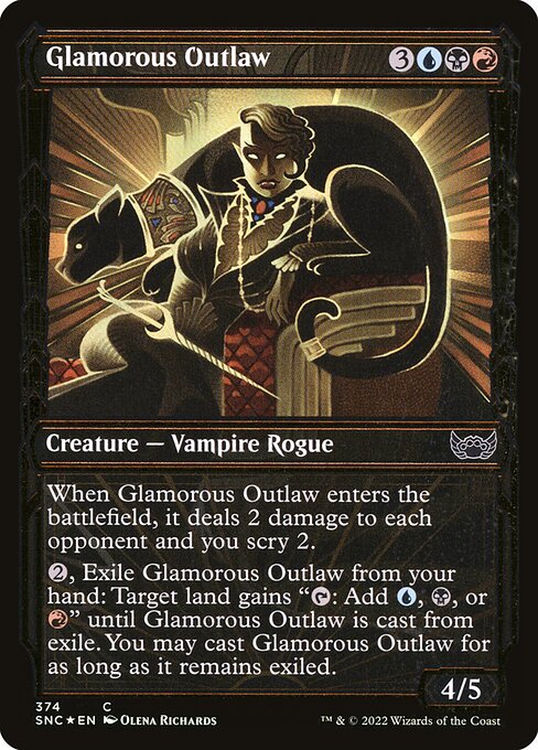 Glamorous Outlaw - Streets of New Capenna Common Card