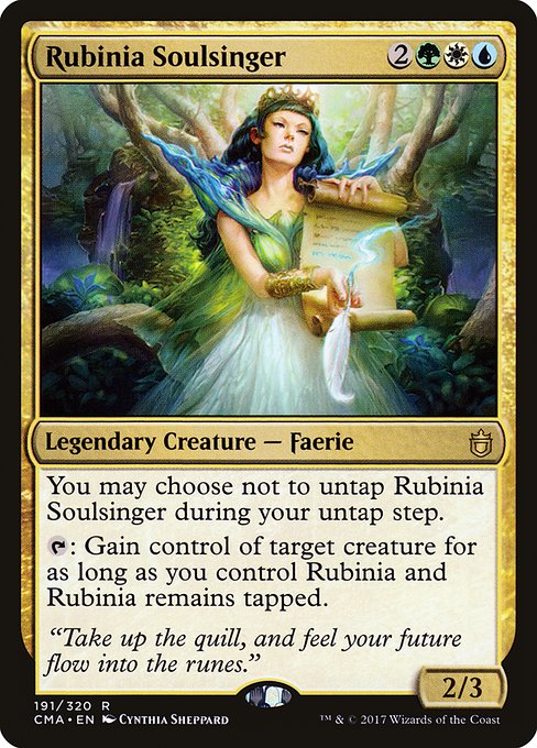 Rubinia Soulsinger - Commander Anthology Rare Card