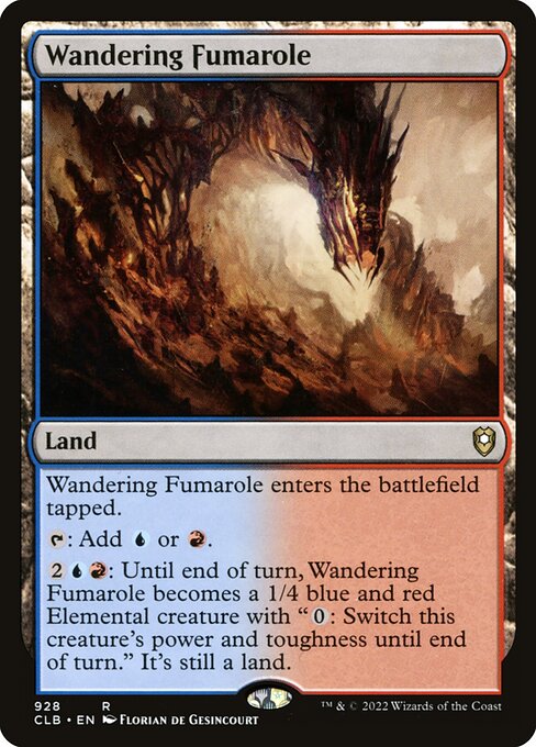 Wandering Fumarole - Commander Legends: Battle for Baldur's Gate Rare Card