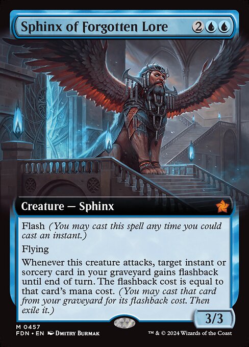 Sphinx of Forgotten Lore - Foundations Mythic Card
